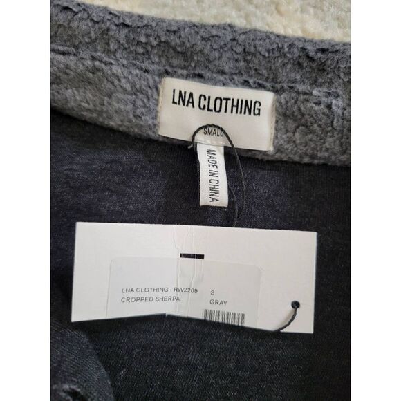 LNA Kasper Crop Sherpa Jacket S NWT - Picture 8 of 8